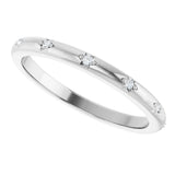 Platinum Round Lab-Grown Diamond Anniversary Band - 1/8-06 CTW - view 5