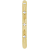 14K Gold Round Lab-Grown Diamond Anniversary Band - 1/8-06 CTW - Yellow Gold - view 4
