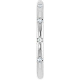 Platinum Round Lab-Grown Diamond Anniversary Band - 1/8-06 CTW - view 4