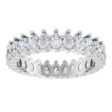 Platinum Pear Lab-Grown Diamond Eternity Band - 3x2mm Stones - view 3