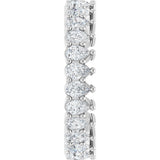 Platinum Pear Lab-Grown Diamond Eternity Band - 3x2mm Stones - view 4