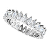 Platinum Pear Lab-Grown Diamond Eternity Band - 3x2mm Stones - view 5