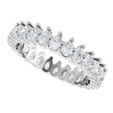 Platinum Pear Lab-Grown Diamond Eternity Band - 3x2mm Stones - view 5