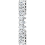 Platinum Pear Lab-Grown Diamond Eternity Band - 3x2mm Stones - view 4