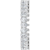 Platinum Pear Lab-Grown Diamond Eternity Band - 3x2mm Stones - view 4