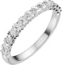 Platinum Round Lab-Grown Diamond Low Profile Anniversary Band - 1/2-9/10 CTW