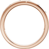 14K Gold Round Lab-Grown Diamond Anniversary Band - 1/5 CTW - Rose Gold - view 2