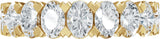 14K Gold Oval Lab-Grown Diamond Low Profile Anniversary Band - 2 1/3 CTW - Yellow Gold - view 3