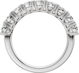 Platinum Oval Lab-Grown Diamond Low Profile Anniversary Band - 2 1/3 CTW - view 2