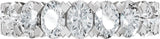 14K Gold Oval Lab-Grown Diamond Low Profile Anniversary Band - 2 1/3 CTW - White Gold - view 3