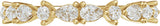 14K Gold Pear Lab-Grown Diamond Multi-Shape Anniversary Band - 1/2 CTW - Yellow Gold - view 3
