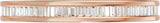 14K Gold Straight Baguette Natural Diamond Channel-Set Eternity Band – 1.4x.7 mm Stones - Rose Gold - view 3