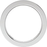 Platinum Straight Baguette Natural Diamond Channel-Set Eternity Band – 1.4x.7 mm Stones - view 2