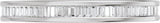 Platinum Straight Baguette Natural Diamond Channel-Set Eternity Band – 1.4x.7 mm Stones - view 3