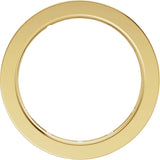 14K Gold Straight Baguette Natural Diamond Channel-Set Eternity Band – 1.4x.7 mm Stones - Yellow Gold - view 2