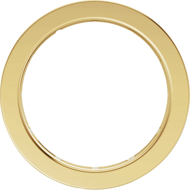 14K Gold Straight Baguette Natural Diamond Channel-Set Eternity Band – 1.4x.7 mm Stones - Yellow Gold - view 2
