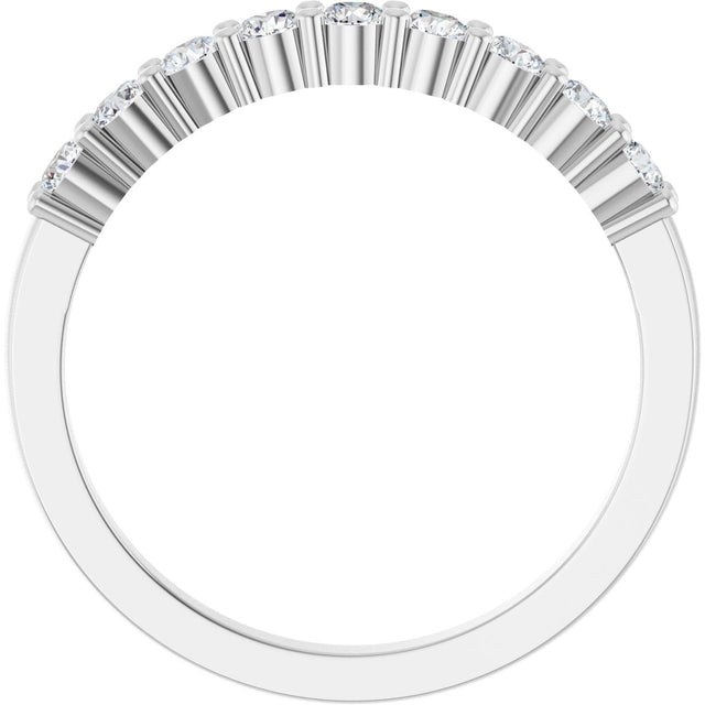 Platinum Round Lab-Grown Diamond Anniversary Band – 1/6–1 1/4 CTW - view 2