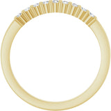 14K Gold Round Lab-Grown Diamond Anniversary Band – 1/6–5/8 CTW - Yellow Gold - view 2