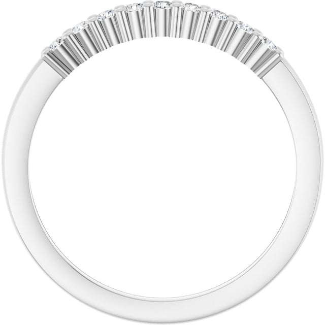 Platinum Round Lab-Grown Diamond Anniversary Band – 1/6–1 1/4 CTW - view 2