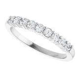 Platinum Round Lab-Grown Diamond Anniversary Band – 1/6–1 1/4 CTW - view 5
