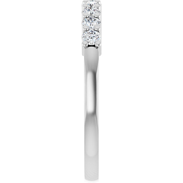 Platinum Round Lab-Grown Diamond Anniversary Band – 1/6–1 1/4 CTW - view 4