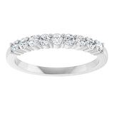Platinum Round Natural Diamond Anniversary Band – 1/5–1 1/3 CTW - view 3