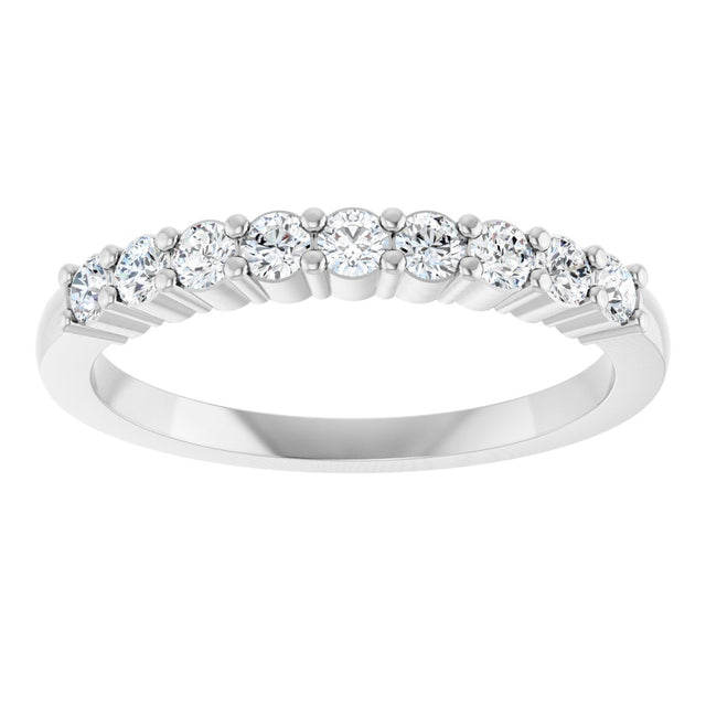 Platinum Round Lab-Grown Diamond Anniversary Band – 1/6–1 1/4 CTW - view 3