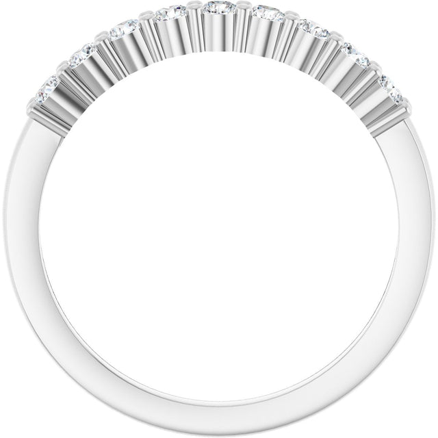 Platinum Round Lab-Grown Diamond Anniversary Band – 1/6–1 1/4 CTW - view 2