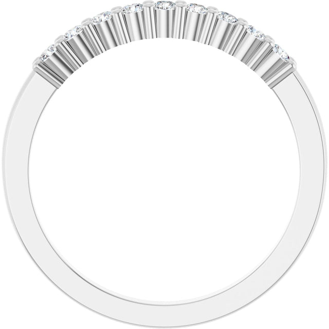 Platinum Round Lab-Grown Diamond Anniversary Band – 1/6–1 1/4 CTW - view 2