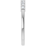 Platinum Round Lab-Grown Diamond Anniversary Band – 1/6–1 1/4 CTW - view 4