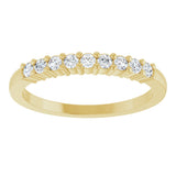14K Gold Round Lab-Grown Diamond Anniversary Band – 1/6–5/8 CTW - Yellow Gold - view 3