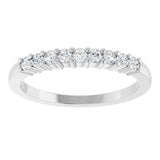 Platinum Round Natural Diamond Anniversary Band – 1/5–1 1/3 CTW - view 3