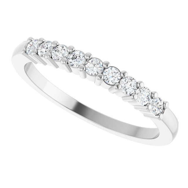 Platinum Round Lab-Grown Diamond Anniversary Band – 1/6–1 1/4 CTW - view 5