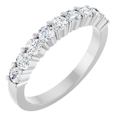 Platinum Round Lab-Grown Diamond Anniversary Band – 1/6–1 1/4 CTW