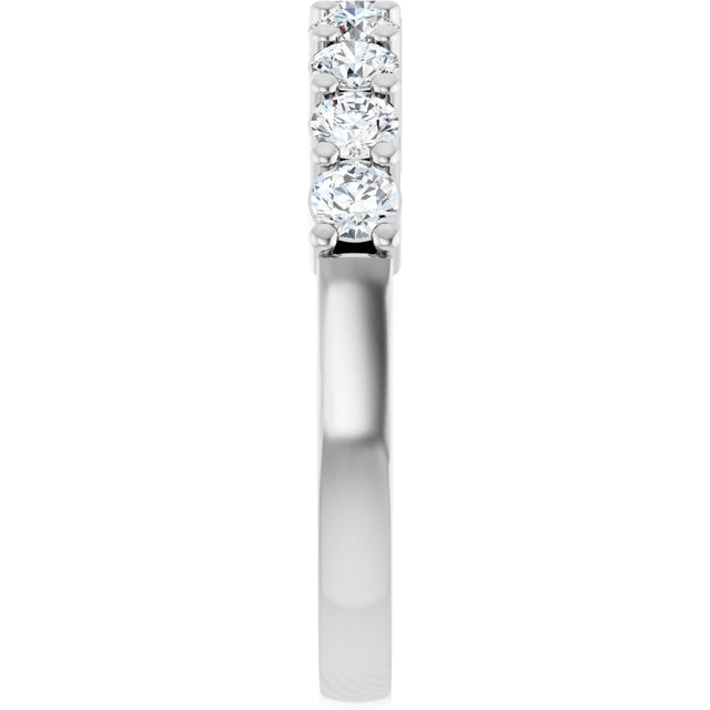 Platinum Round Lab-Grown Diamond Anniversary Band – 1/6–1 1/4 CTW - view 4