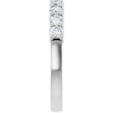 Platinum Round Natural Diamond Anniversary Band – 1/5–1 1/3 CTW - view 4