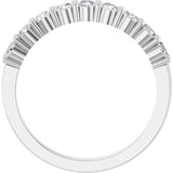 Platinum Round Natural Diamond Anniversary Band – 1/5–1 1/3 CTW - view 2