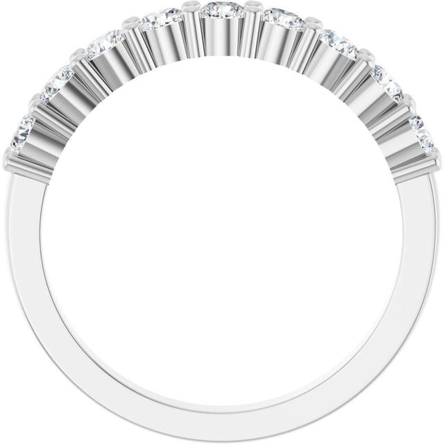 Platinum Round Lab-Grown Diamond Anniversary Band – 1/6–1 1/4 CTW - view 2