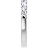 Platinum Round Lab-Grown Diamond Anniversary Band – 1/6–1 1/4 CTW - view 4