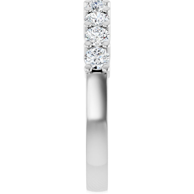 Platinum Round Lab-Grown Diamond Anniversary Band – 1/6–1 1/4 CTW - view 4