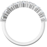 Platinum Round Lab-Grown Diamond Anniversary Band – 1/6–1 1/4 CTW - view 2