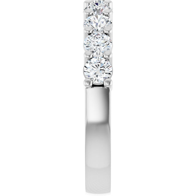 Platinum Round Lab-Grown Diamond Anniversary Band – 1/6–1 1/4 CTW - view 4