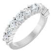 Platinum Round Natural Diamond Anniversary Band – 1/5–1 1/3 CTW