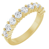 14K Gold Round Lab-Grown Diamond Anniversary Band – 3/4–1 1/4 CTW - Yellow Gold
