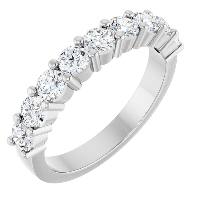 Platinum Round Lab-Grown Diamond Anniversary Band – 1/6–1 1/4 CTW