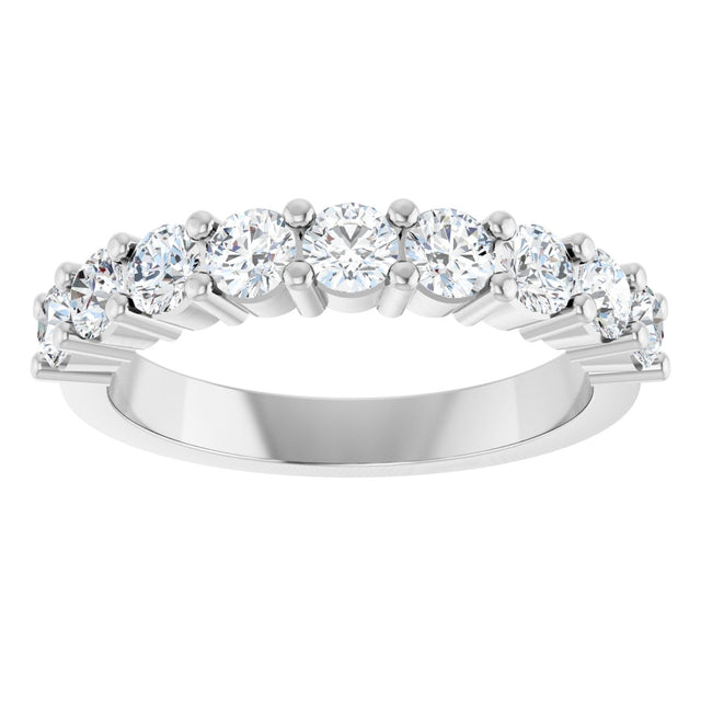 Platinum Round Lab-Grown Diamond Anniversary Band – 1/6–1 1/4 CTW - view 3