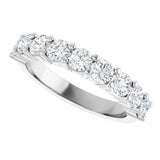 Platinum Round Lab-Grown Diamond Anniversary Band – 1/6–1 1/4 CTW - view 5