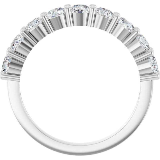 Platinum Round Lab-Grown Diamond Anniversary Band – 1/6–1 1/4 CTW - view 2