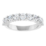 Platinum Round Lab-Grown Diamond Anniversary Band – 1/6–1 1/4 CTW - view 3