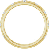 14K Gold Round Lab-Grown Diamond Anniversary Band - 1/8-06 CTW - Yellow Gold - view 2